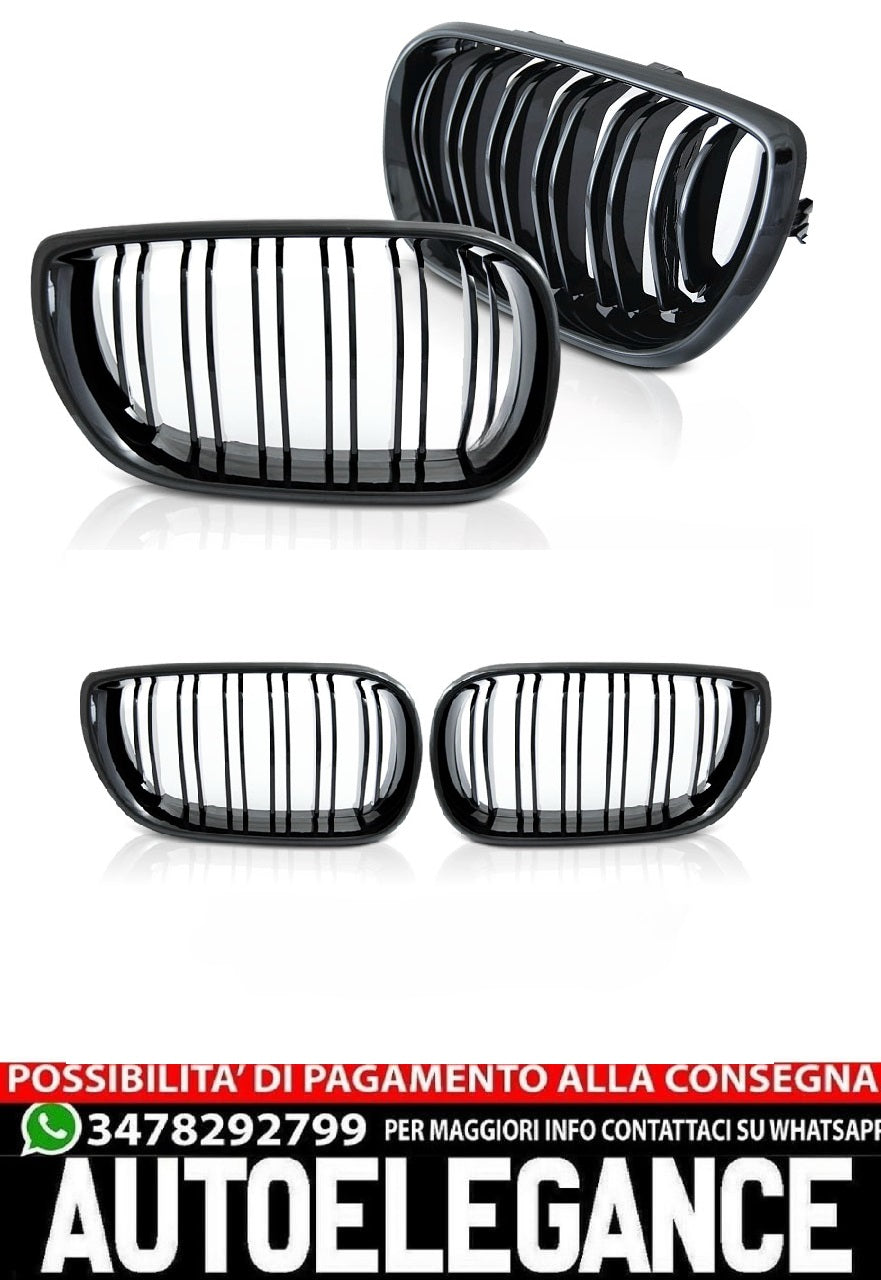 GRIGLIA SPORT NERO LUCIDO ADATTO PER BMWE46 01-05 S/T