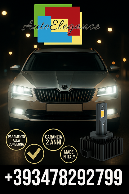 COPPIA LAMPADE D2S LED DA XENON A LED PER  Skoda Superb II