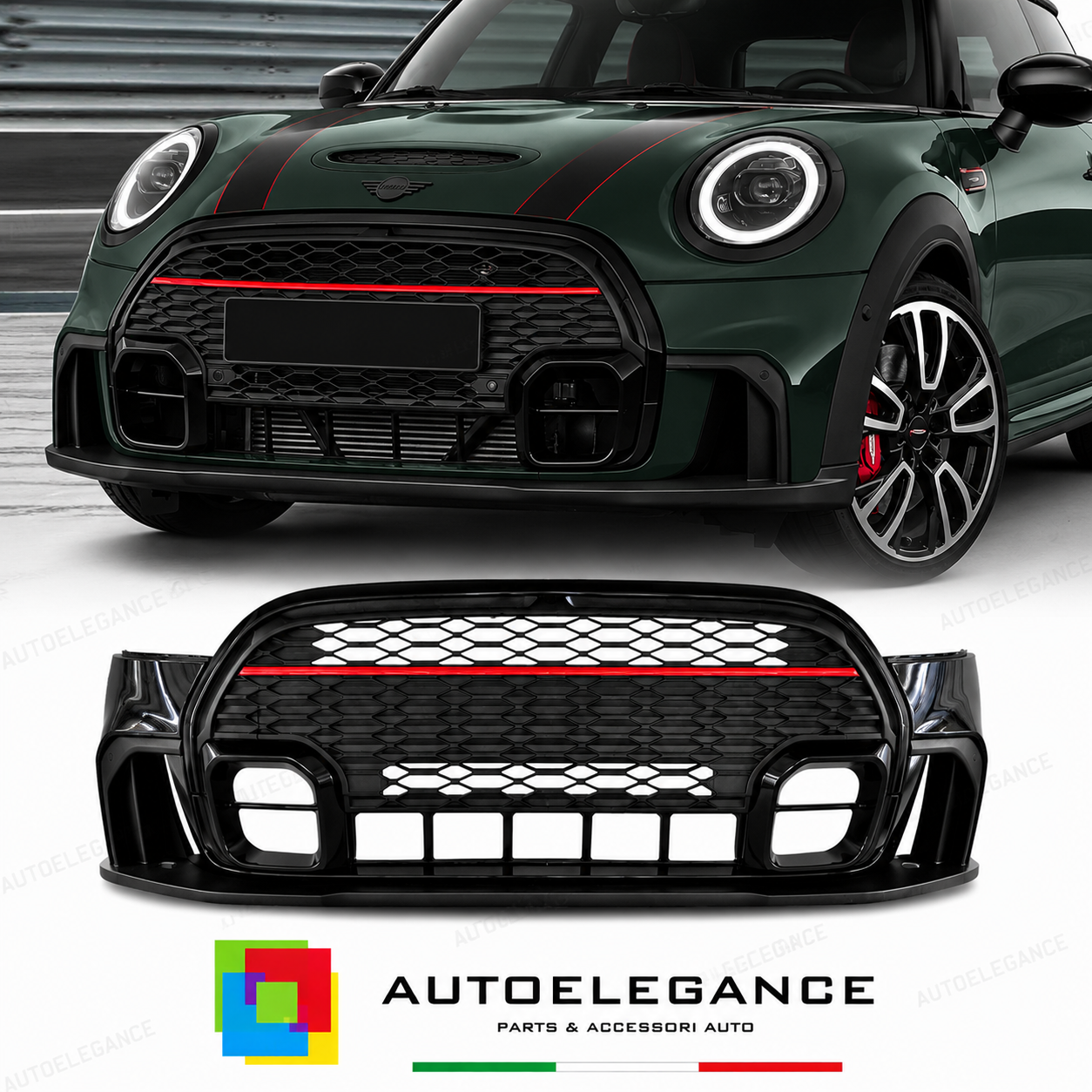 PARAURTI ANTERIORE MINI F55 JCW 14-20 LOOK NEW JCW