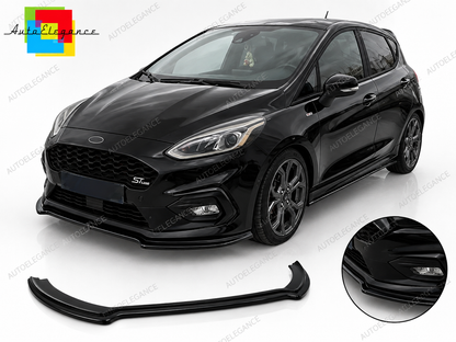 👉SPLITTER ANTERIORE FORD FIESTA MK8 ST ST-LINE 2017-2021 NERO LUCIDO👈
