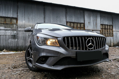 Griglia GT Panamericana adatta per Mercedes CLA W117 X117 dal 16 argento nero