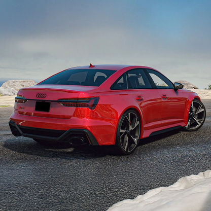 💫ART.7463 Paraurti Posteriore Look RS6 PDC per AUDI A6 C8 2018-2022💫