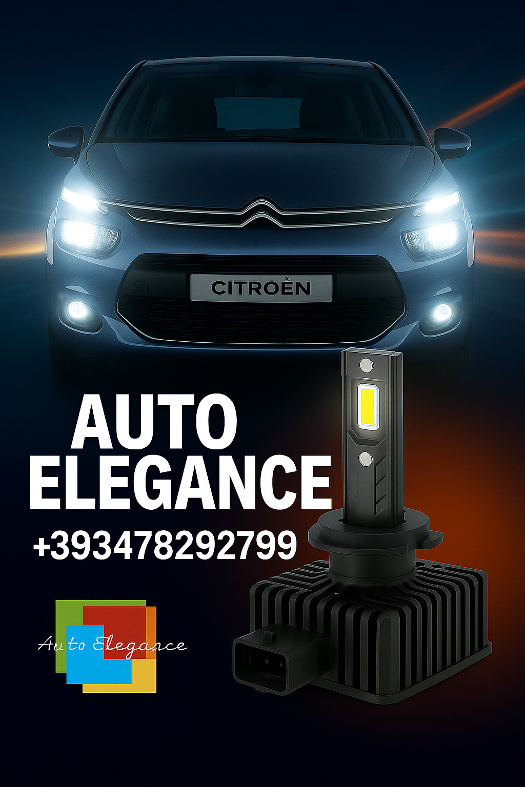 💕COPPIA LAMPADE D1S LED DA XENON A LED PER  CITROEN C4 PICASSO I💕