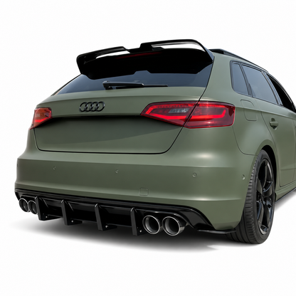 👉SPOILER ALETTONE POSTERIORE AUDI A3 8V 2012-2020 LOOK OETTINGER NERO LUCIDO👈