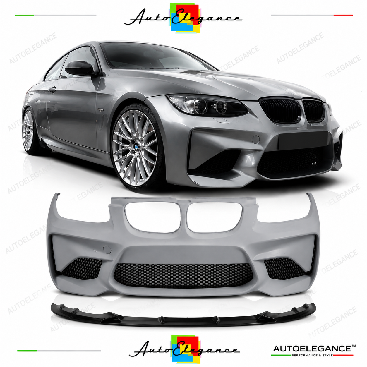PARAURTI ANTERIORE BMW E90 E91 LCI 08-12 LOOK M3C COMPETITION