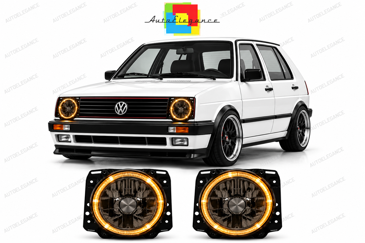 ART.10919 FARI ANTERIORI ADATTO PER VW GOLF II 2 08.83-08.91