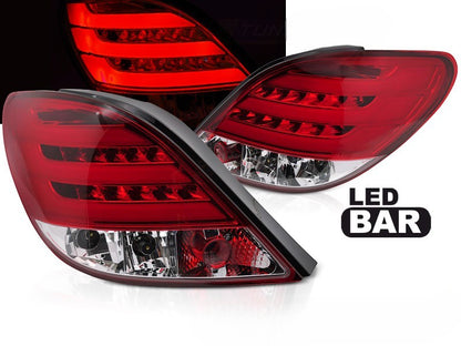 😎FARI POSTERIORI BARRA LED ROSSO BIANCO ADATTO PER PEUGEOT 207😎