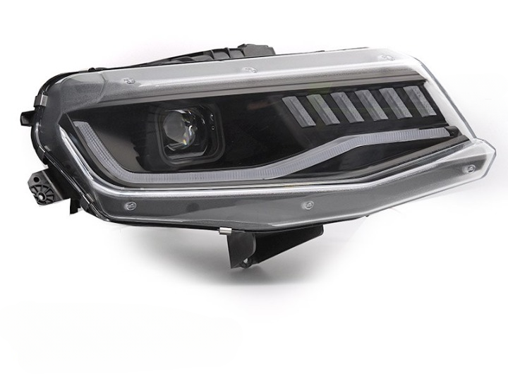 ART.5534 FARI ANTERIORI ADATTO PER CHEVROLET CAMARO 16-18 HID SEQ NERO