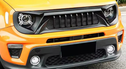 Jeep Renegade Grills 2016 2017 2018 Paraurti anteriore Racing Black Carbon Griglia