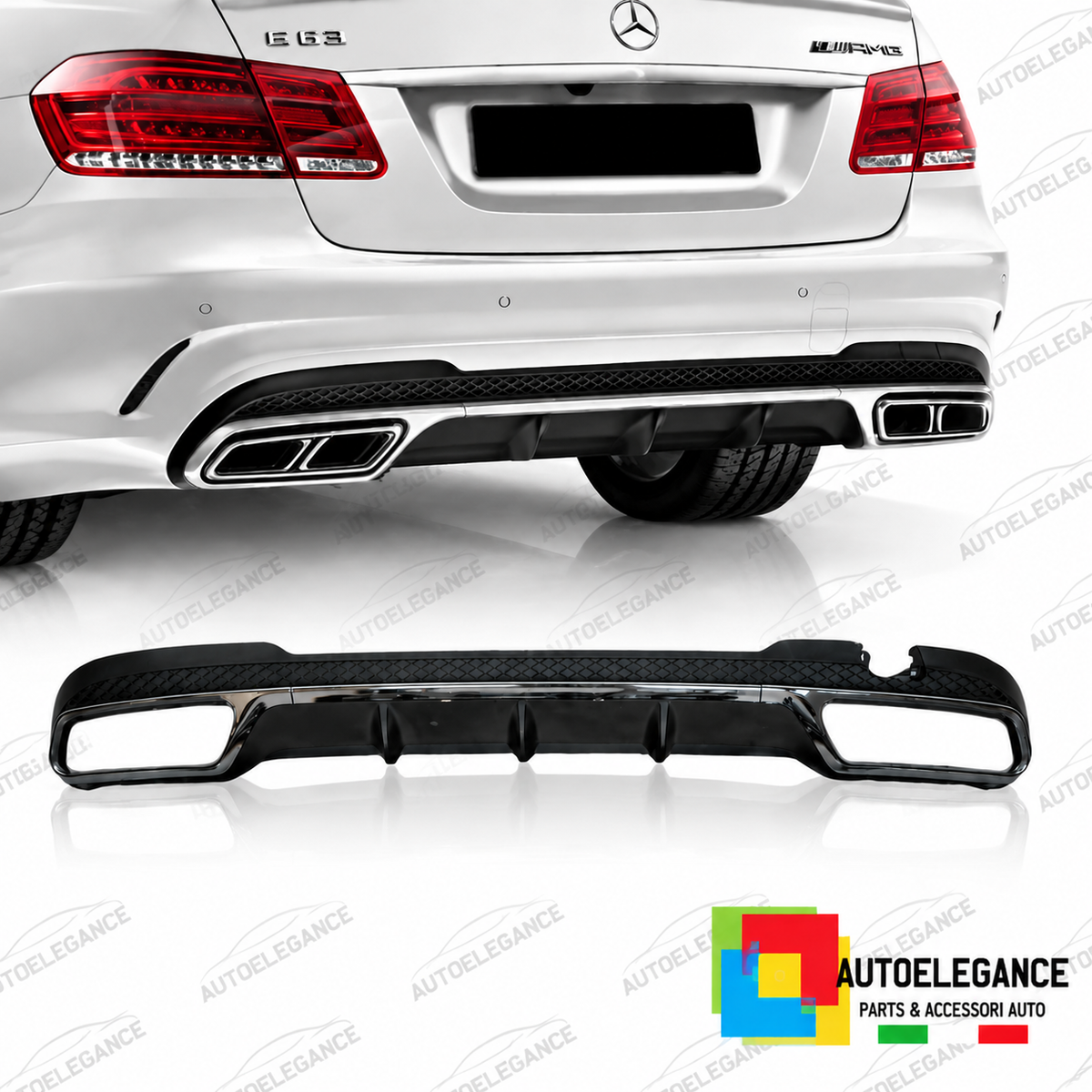 DIFFUSORE ADATTO PER MERCEDES CLASSE E W212 13-16 LOOK AMG E63