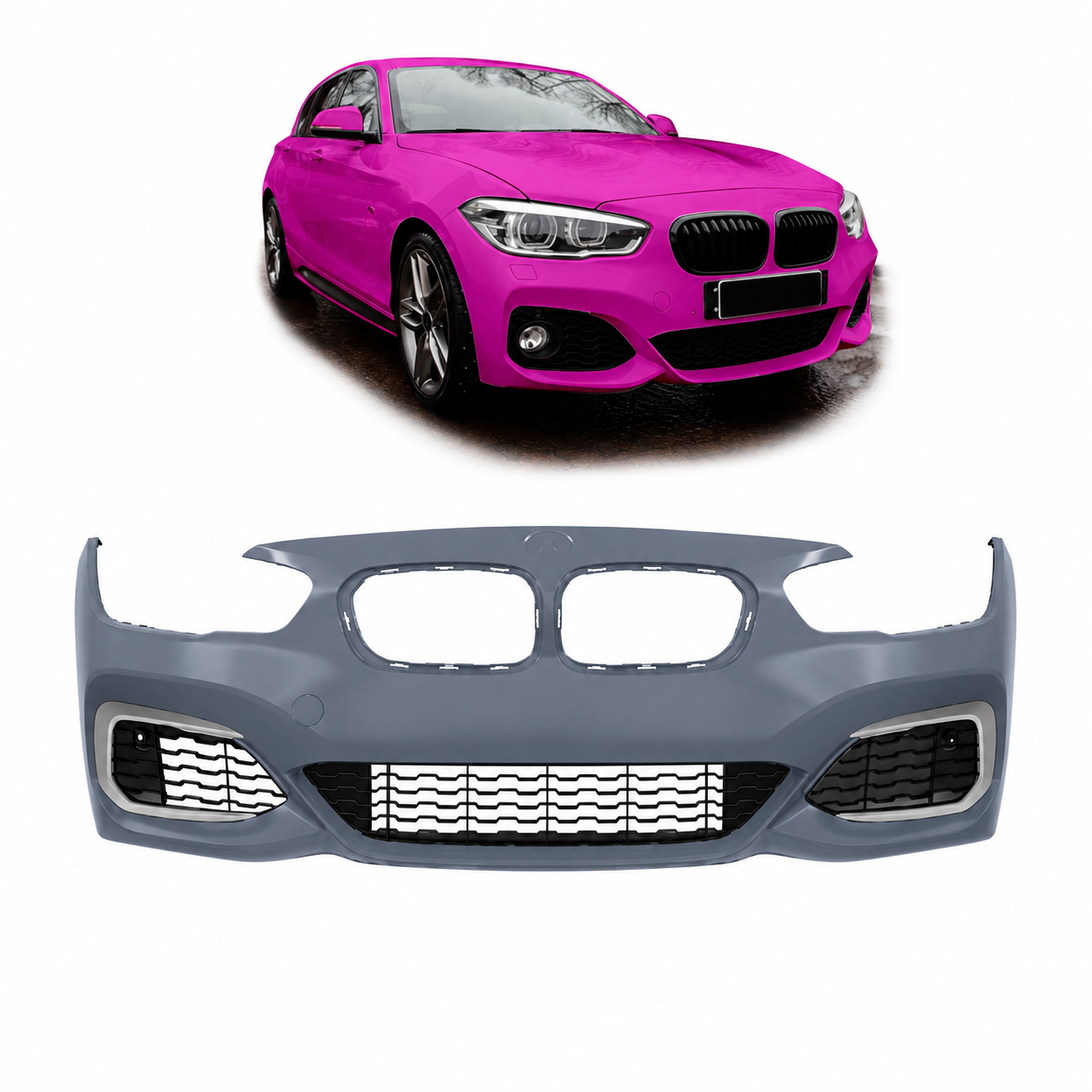 👉Paraurti Anteriore M-Tech PDC SRA adatto per BMW Serie 1 F20 F21 2015-2019👈