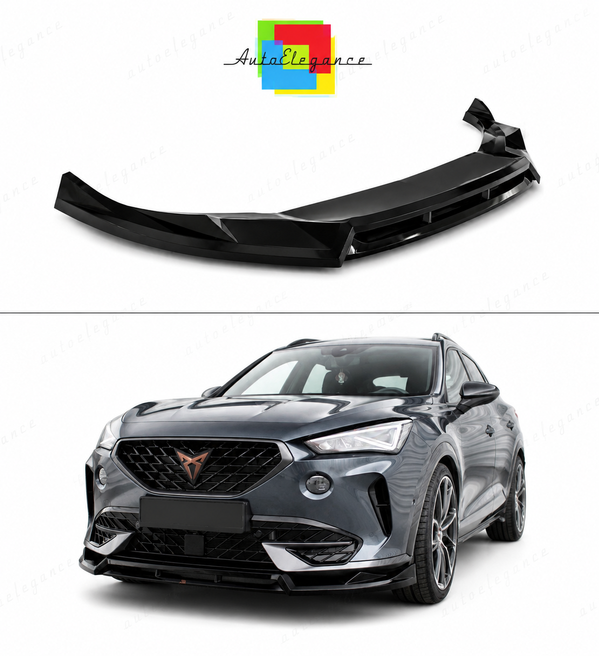 💕Splitter  adatto  per  Cupra Formentor  nero  lucido 💕