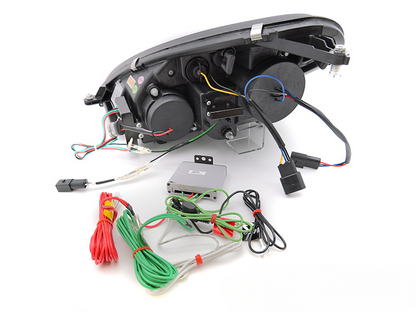 FARI ALLO XENO DRL CROMATI ADATTO PER MERCEDES R171 SLK 04-11