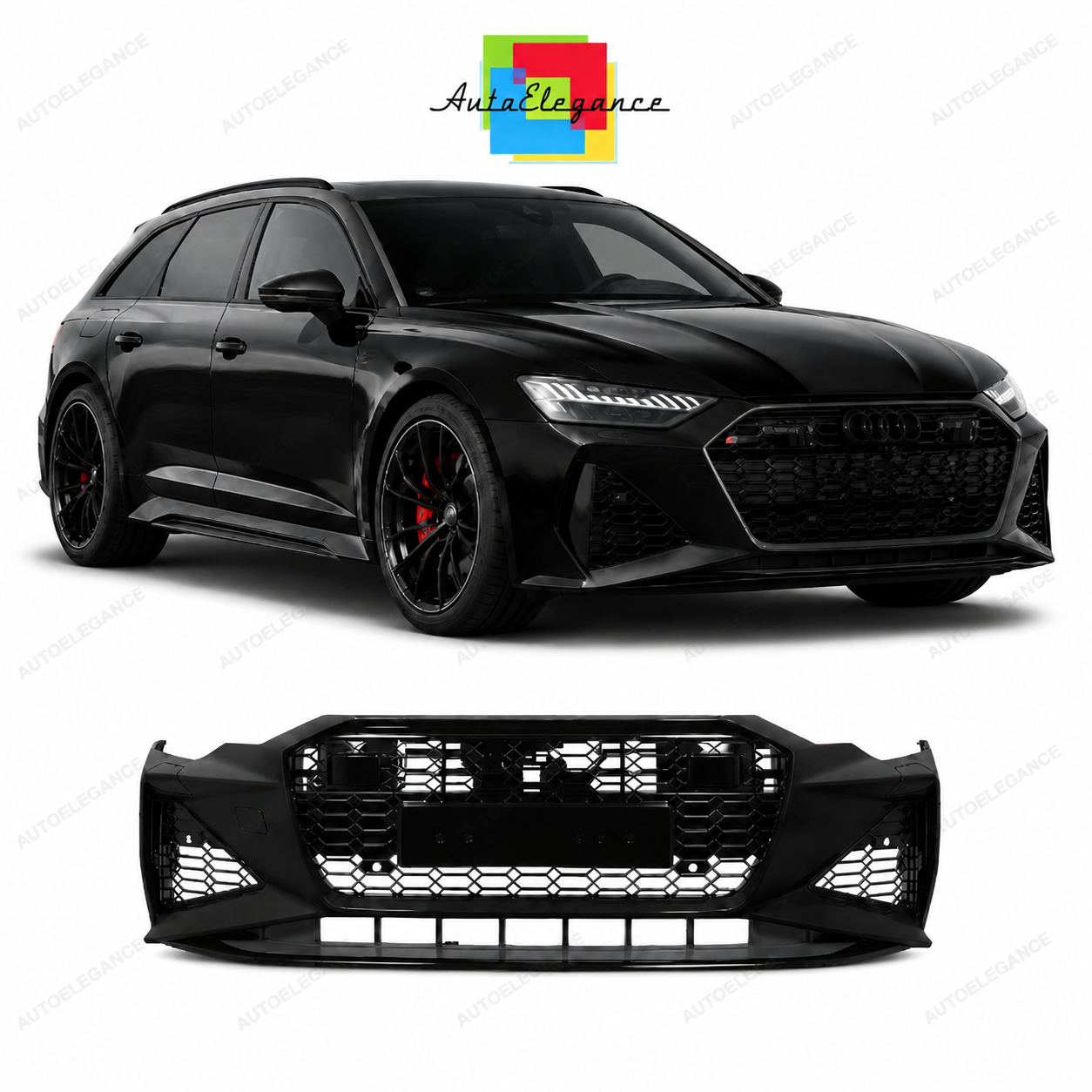 💕PARAURTI ANTERIORE AUDI A6 19-24 LOOK RS6 PDC ACC💕