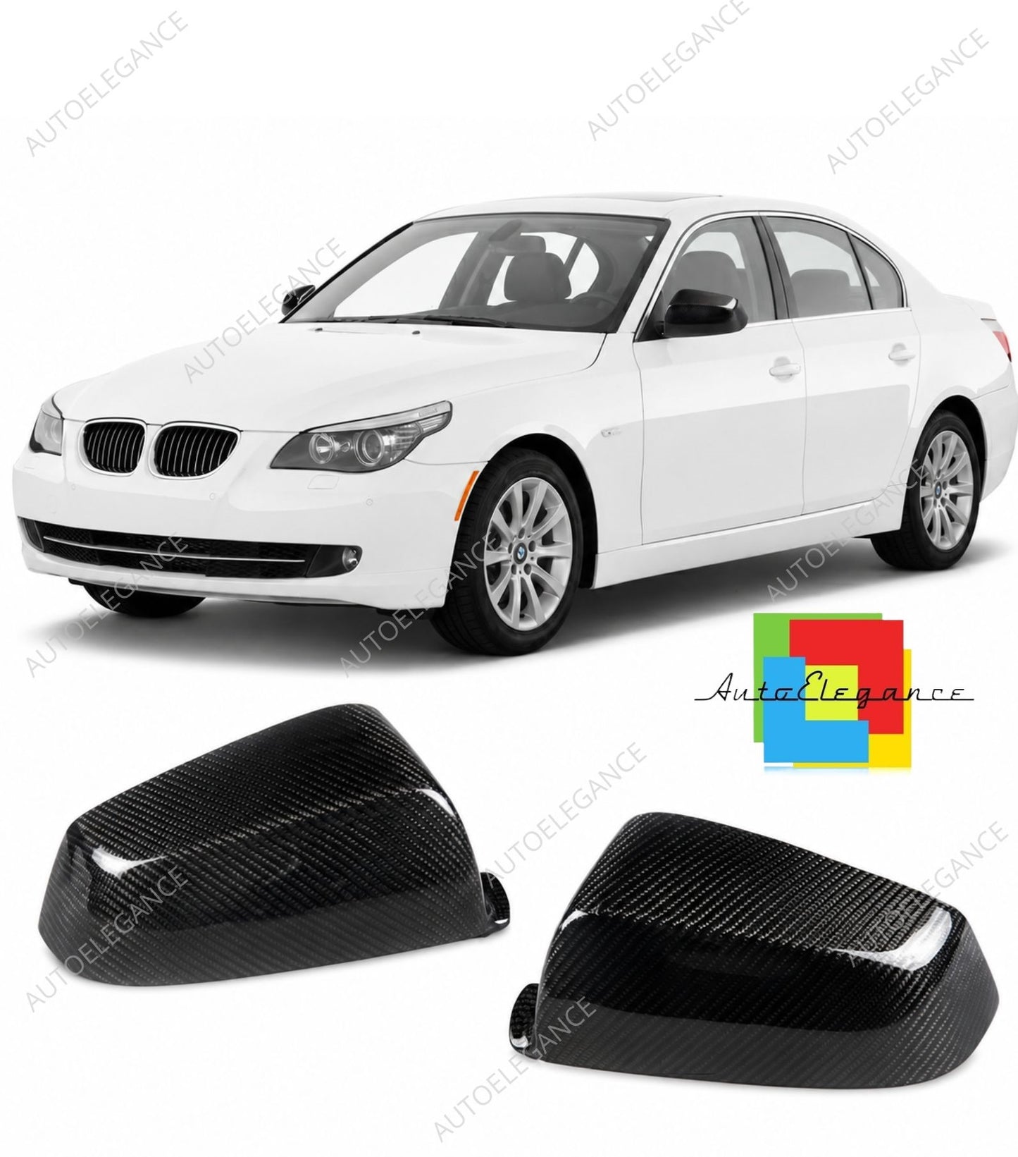 👉Calotte Specchietti in Fibra di Carbonio adatto per BMW Serie5 E60/E61 07-10👈