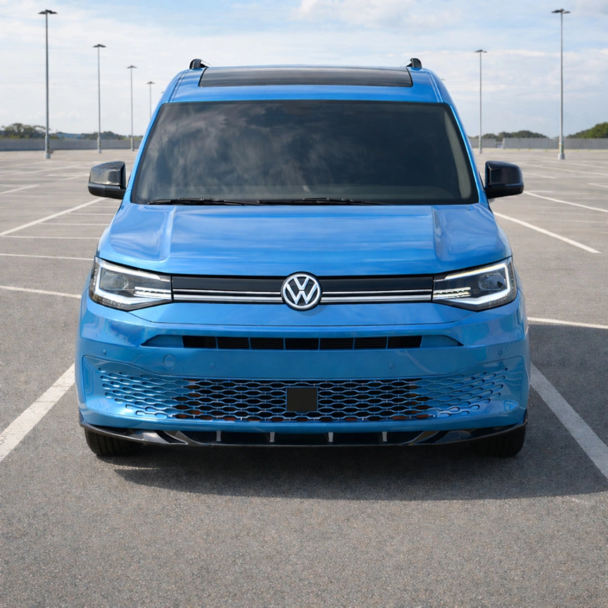 🔥ART.7678 SPLITTER ANTERIORE ADATTO PER VW CADDY Mk5 (2021+)🔥