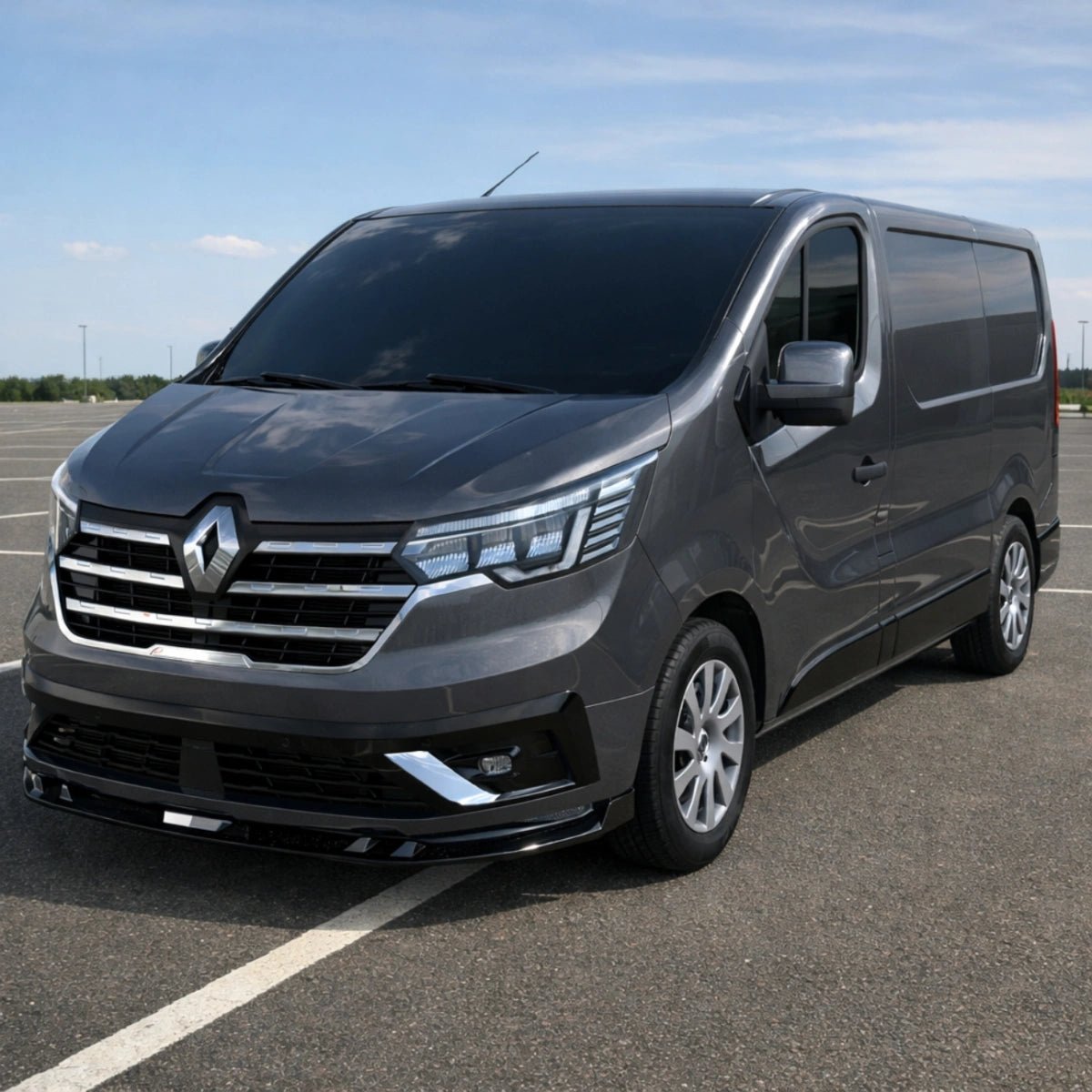 🔥ART.7680 SPLITTER ANTERIORE ADATTO PER RENAULT TRAFIC (2023+)🔥