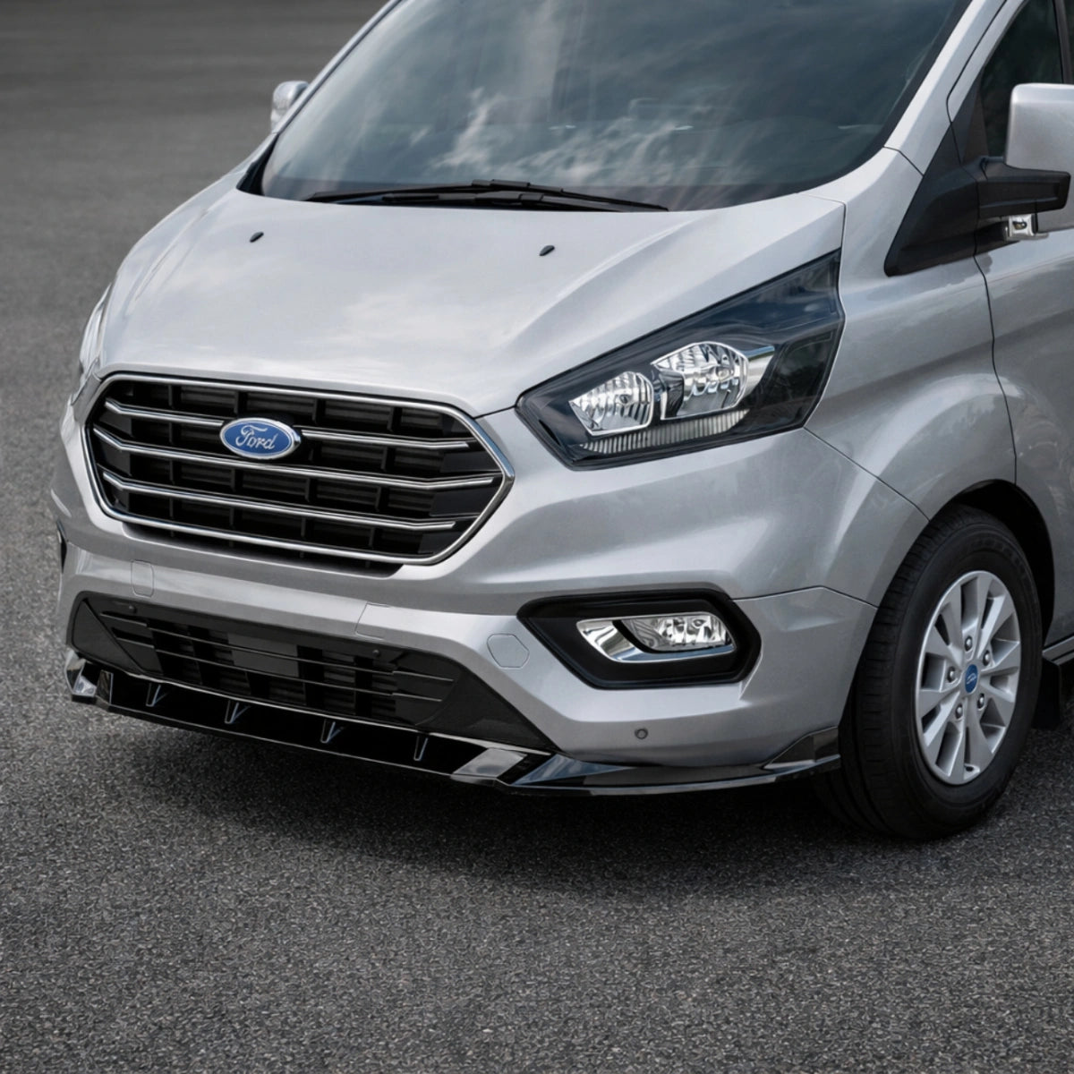 🔥ART.7682 SPLITTER ANTERIORE ADATTO PER  FORD TRANSIT Mk9 (2020+)🔥