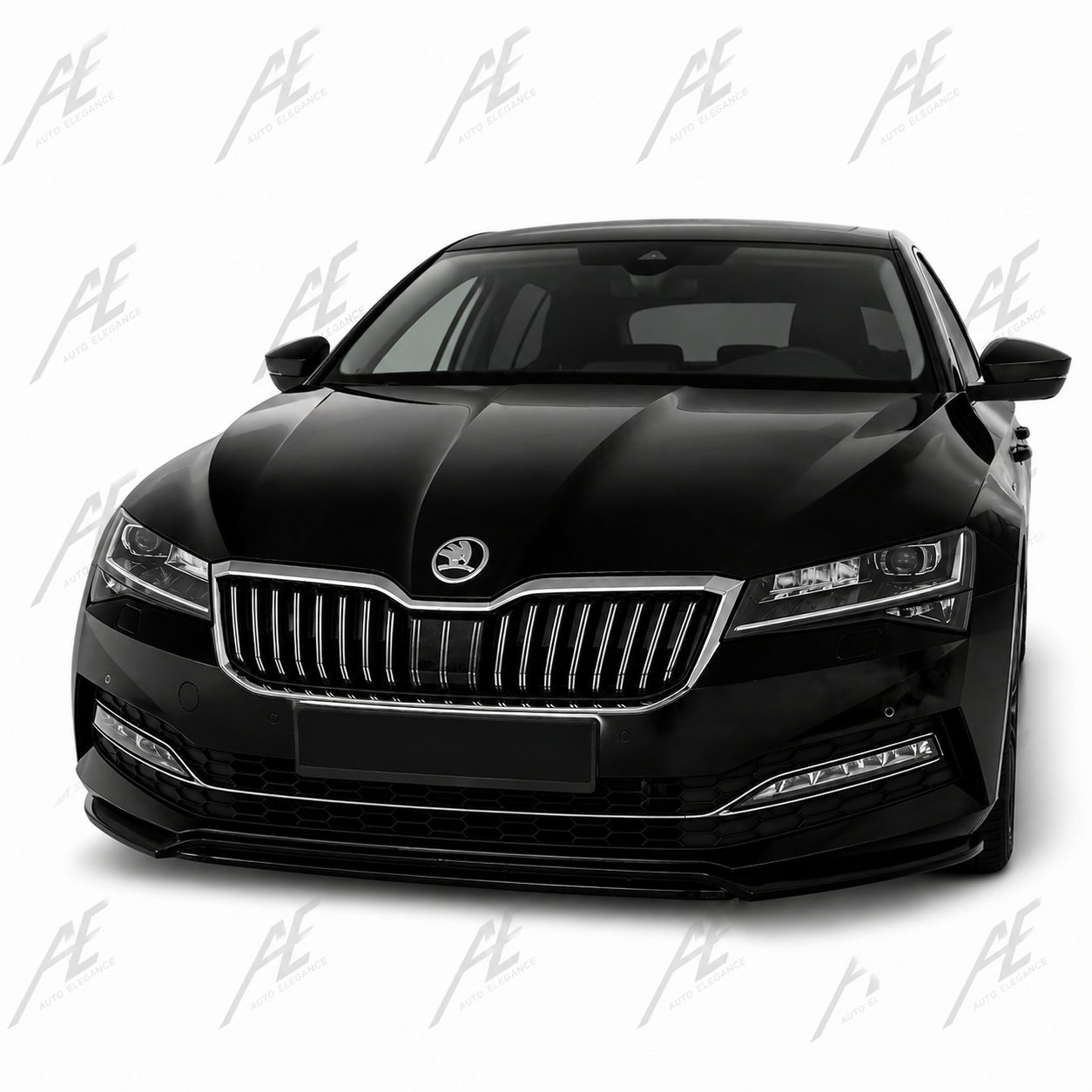 💕SPLITTER  Skoda Superb Mk3 FL 2019+  NERO  LUCIDO 💕
