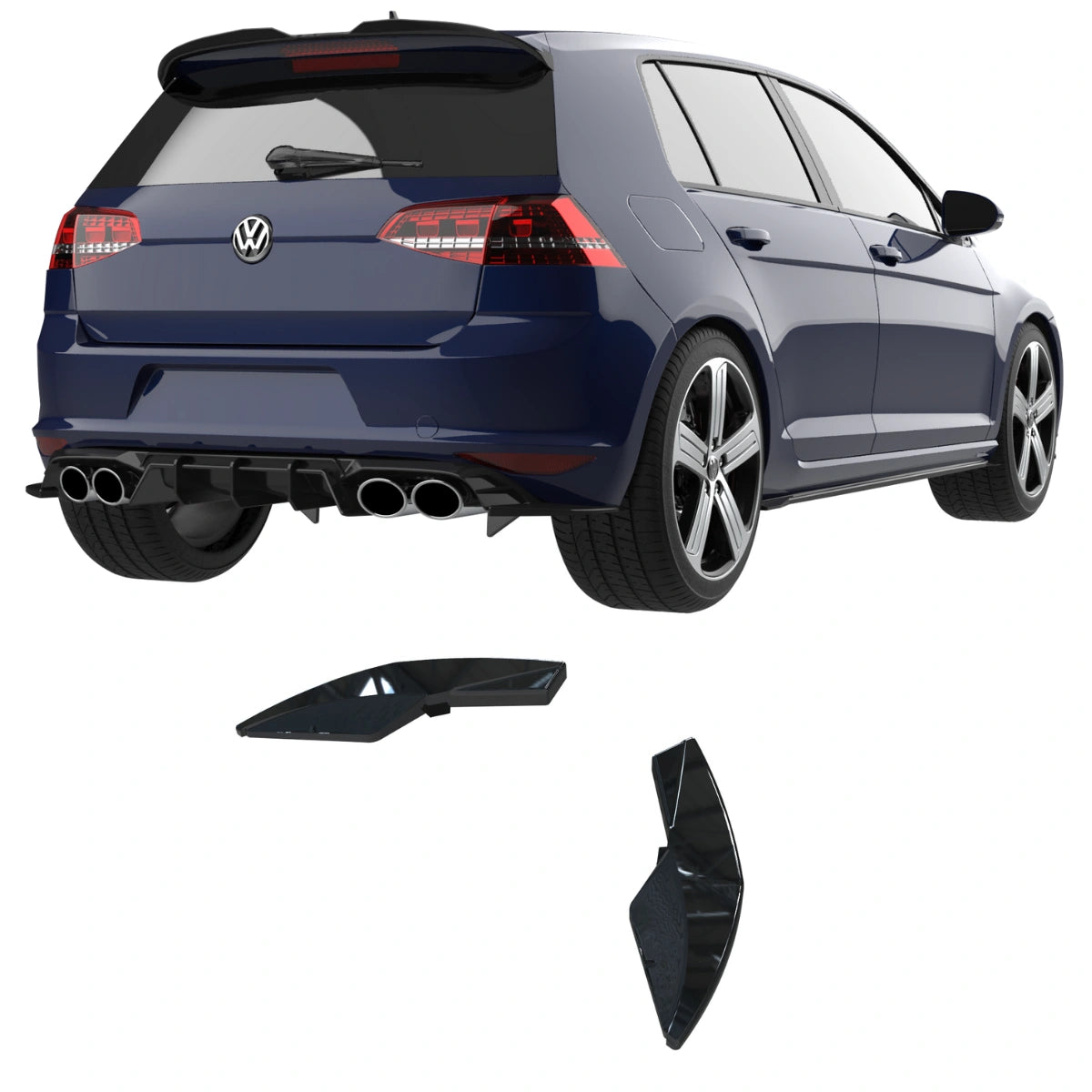 🔥ART.7723 FLAP POSTERIORE  ADATTO PER VW GOLF Mk7 R (2013-2016)🔥