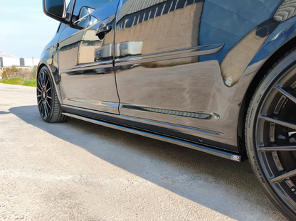 💕ART.9705 SOTTO MINIGONNE Volkswagen Caddy Mk4 NERO LUCIDO 💕