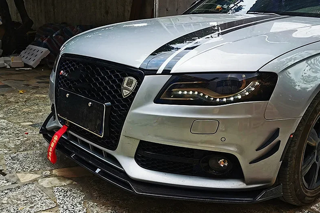 💕SPLITTER Audi A3 A4 A6 Q3 S3 S4 S6 B6 B7 B8 B8.5 NERO  LUCIDO💕