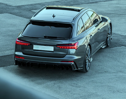 💕ART.1852 SPOILER AUDI  A6 C8 2019+ AVANT S6 SLINE NERO LUCIDO ALA💕