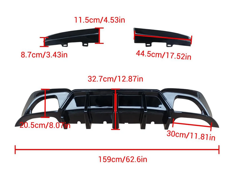 💕ART.7994 DIFFUSORI  BMW G20 3 Series 330i M340i M Sport 2019-2022💕