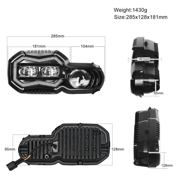 💕ART.7878  FARO  MOTO FULL FULL LED  BMW F650GS F700GS F800GS F 800GS 💕