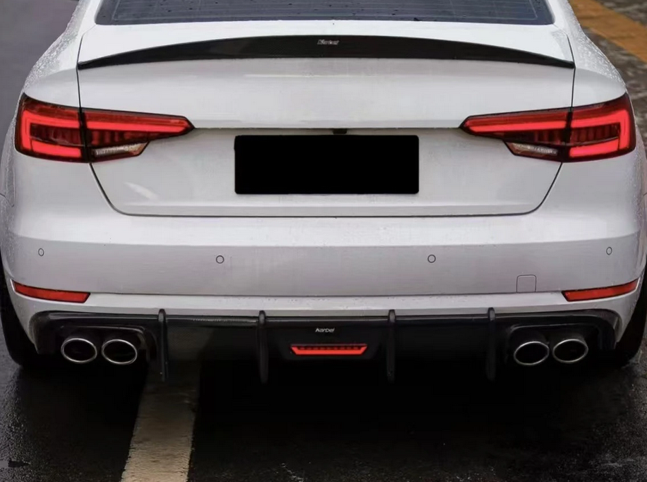 💕ART.8197 DIFFUSORE AUDI A4 B9 CARBONIO STANDARD+TERZO STOP LED💕