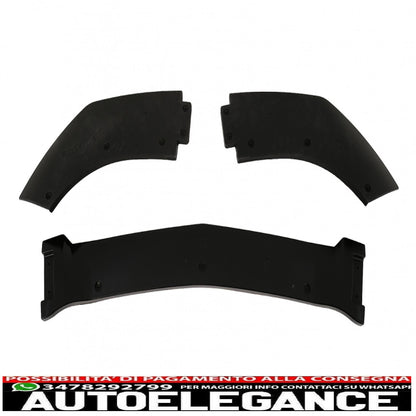 Front bumper lip suitable for mercedes c class w204 s204 c204 facelift (2011-2015) piano black