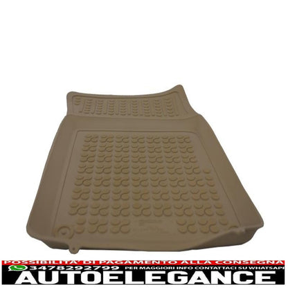 Beige rubber car mats suitable for bmw x3 e83 (2004-2010)