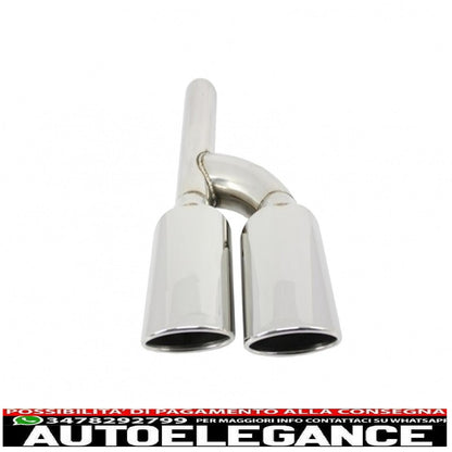 rear bumper with exhaust tips suitable for mercedes e class w211 2003-2009 a-design 