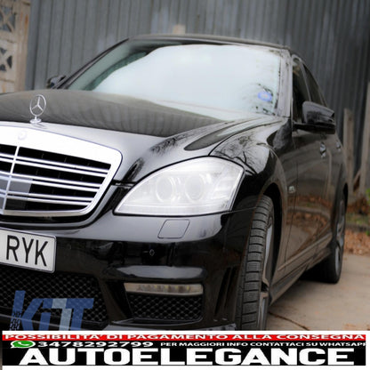Griglia Anteriore per Mercedes W221 Classe S Facelift 2011-2013 S63 S65 Design-mostra il titolo originaleTesto originaleFront Grille for Mercedes W221 S-Class Facelift 2011-2013 S63 S65 Design