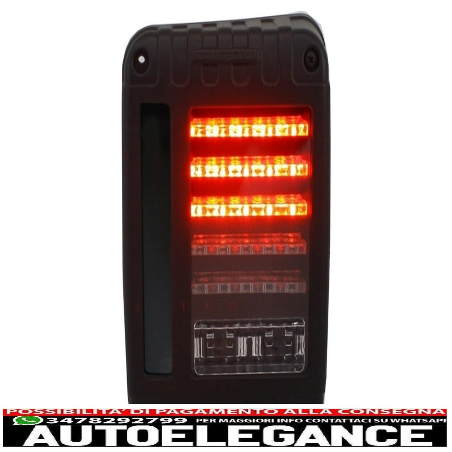 fanali posteriori full led adatti per jeep wrangler rubicon jk (2007-2017)