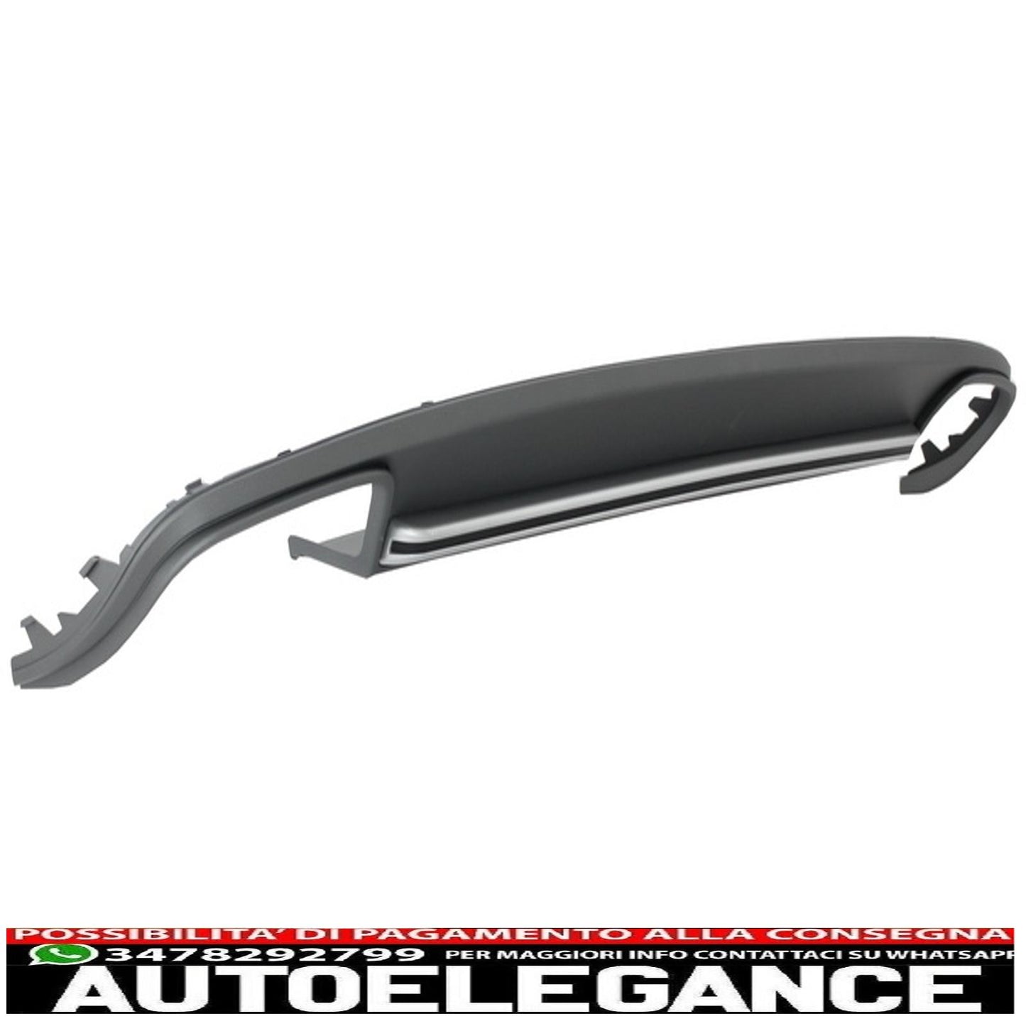 montaggio griglia centrale con paraurti posteriore mantovana diffusore d'aria adatto per audi a4 b8 facelift (2012-2015) limousine/avant rs design