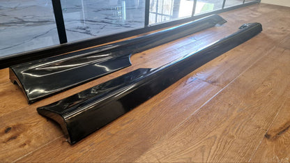 SKIRTS SUITABLE FOR ALFA ROMEO 147 3 DOORS LOOK TUNING DESIGN GLOSSY BLACK 