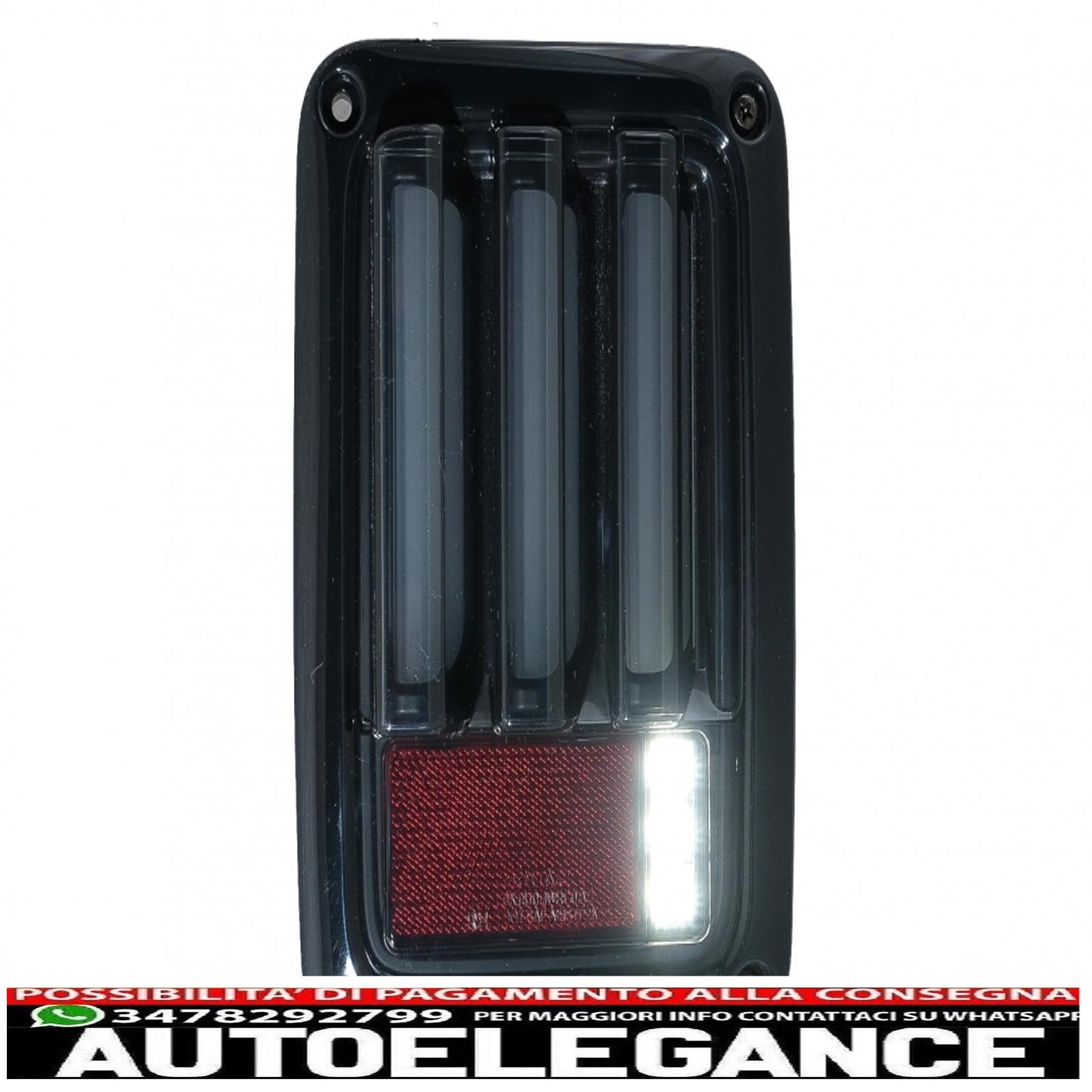 led taillights suitable for jeep wrangler jk (2007-2018) led bar smoke black