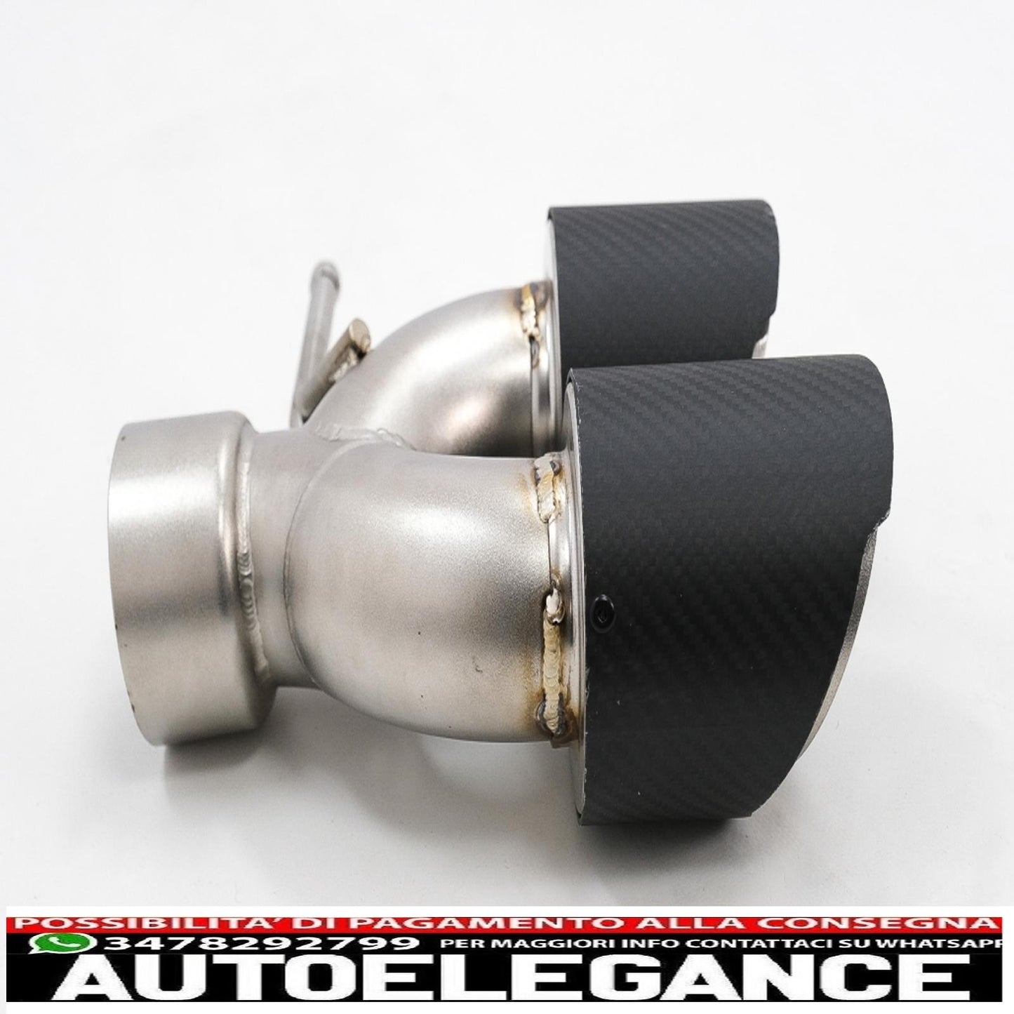 terminali di scarico in fibra di carbonio adatti per land rover range rover e suv finitura opaca ingresso 8 cm