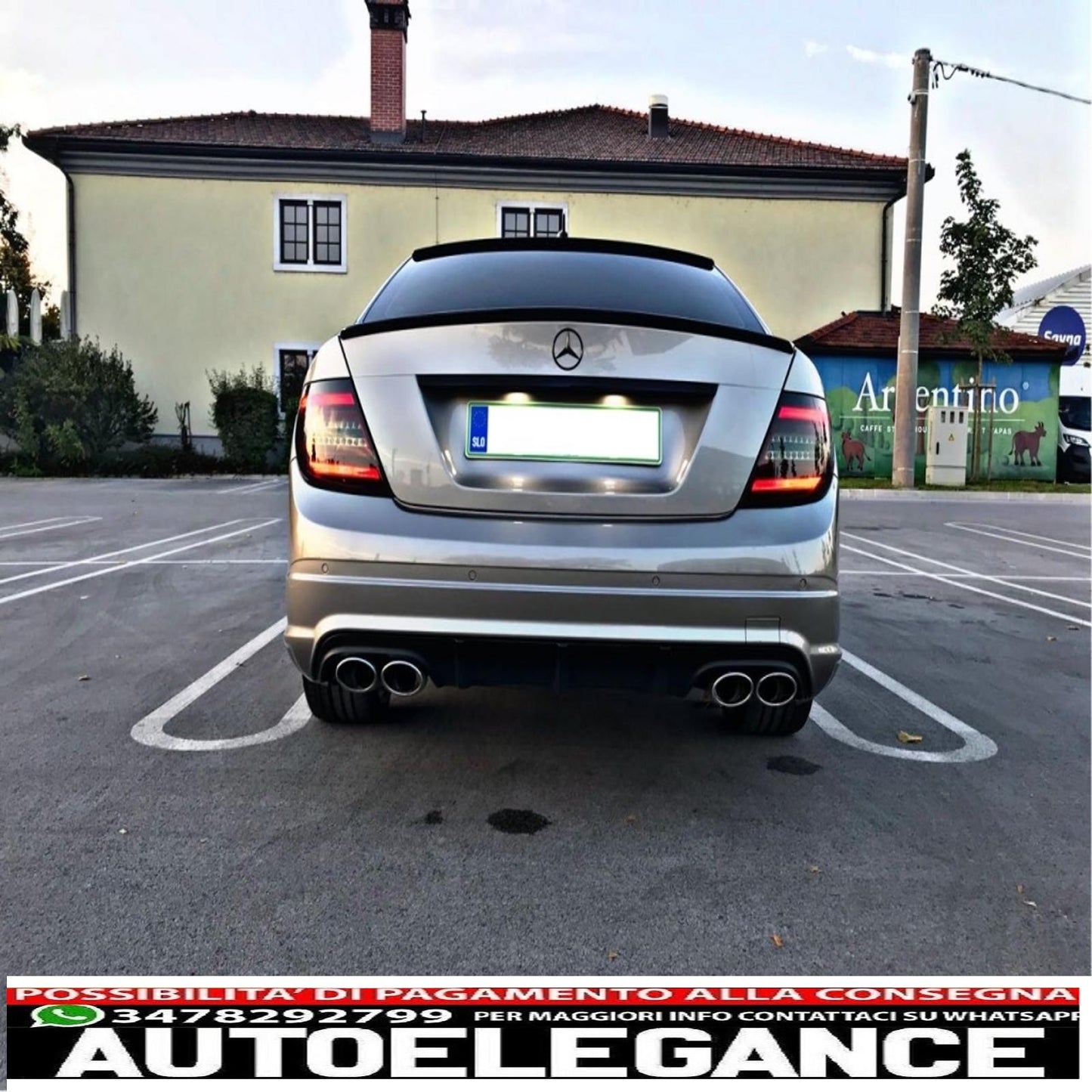 Exhaust muffler tips suitable for mercedes c class e class cls sl slk e63 c63 design 