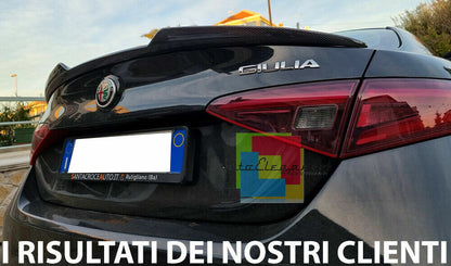 SPOILER COFANO ADATTO PER ALFA ROMEO GIULIA 2015-2021 DESING SPORTIVO Carbon Look