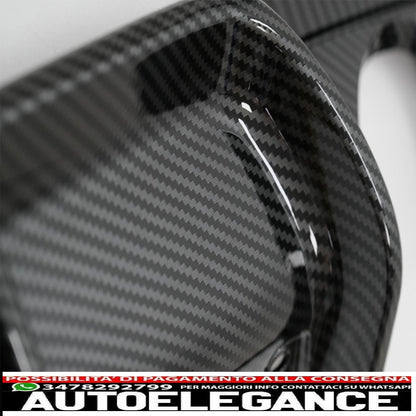 paraurti posteriore spoiler mantovana diffusore doppia uscita per scarico singolo adatto per bmw serie 3 f30 f31 (2011-2019) m performance design rivestimento in pellicola di carbonio