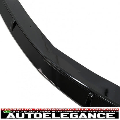 Front Bumper Spoiler Lip Extension Fit For Mercedes CLA C117 X117 Sport Line (2016-2018) Piano Black 