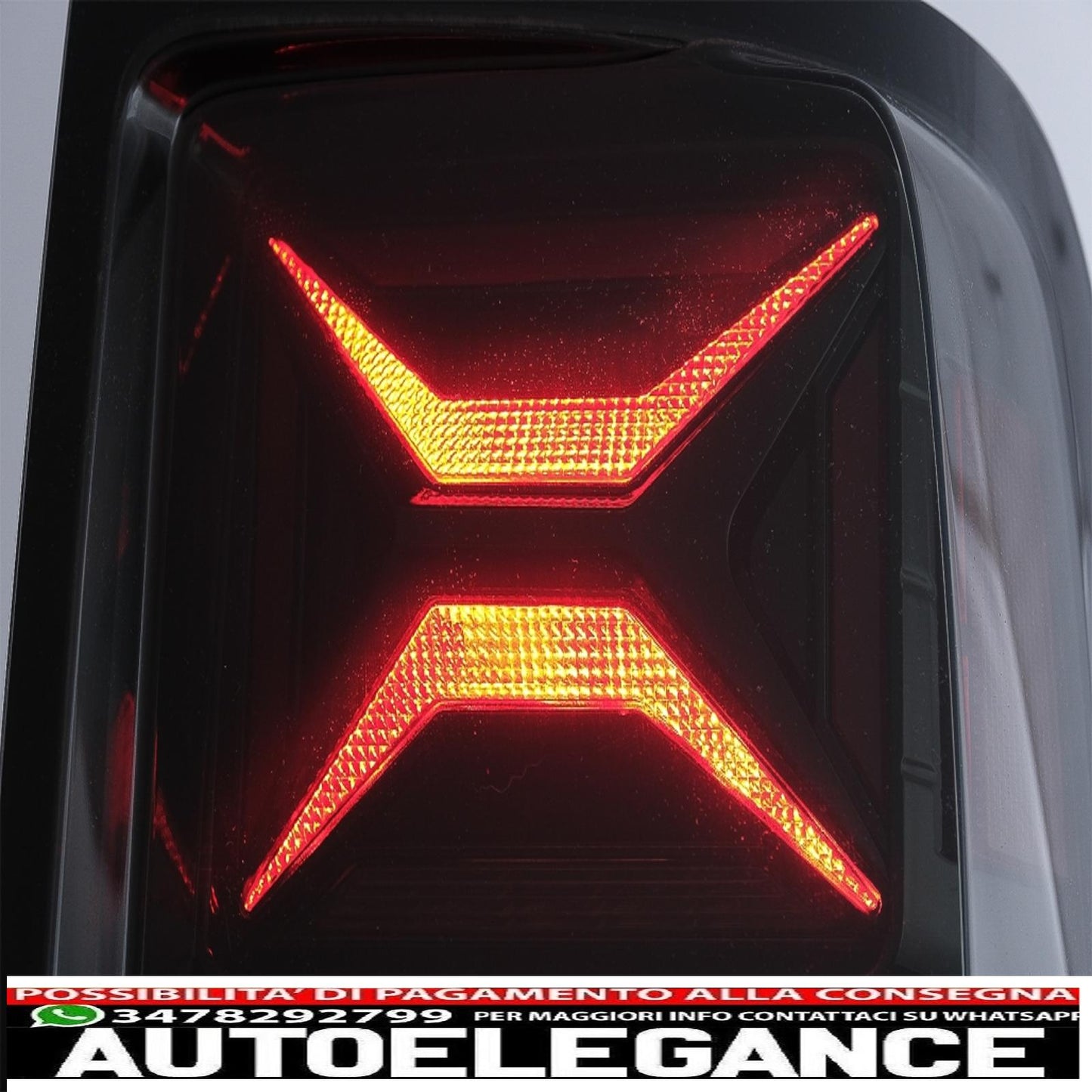 full led rear lights suitable for vw amarok (2010-2020) dynamic sequential turn smoke