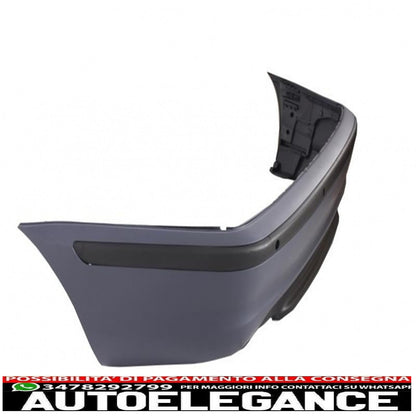 kit carrozzeria adatto per bmw serie 3 e46 berlina (1998-2004) paraurti con minigonne laterali in pdc e fendinebbia design m-technik cromato trasparente