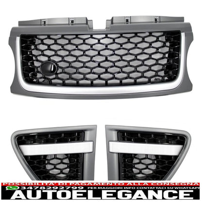 Gruppo paraurti anteriore e griglie anteriori adatto per Rover Sport L320 Facelift (2009-2013) design autobiografia