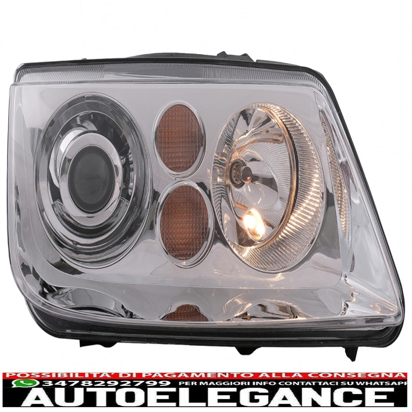 headlights suitable for vw bora (09.1998-07.2005) chrome