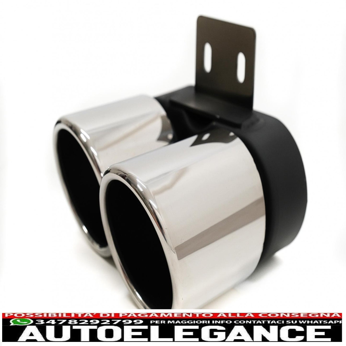 Exhaust muffler tips suitable for bmw 5 series f10 f11 (2011-2017) m5 lci chrome design