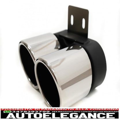 Exhaust muffler tips suitable for bmw 5 series f10 f11 (2011-2017) m5 lci chrome design