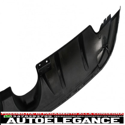diffusore mantovana paraurti posteriore con impianto di scarico completo adatto per vw golf 6 vi (2008-2012) r20 look solo per paraurti standard